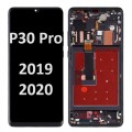 Huawei P30 Pro (2019) // P30 Pro New Edition (2020) with frame LCD touch screen (Original Service Pack) [AURORA Black] H-299